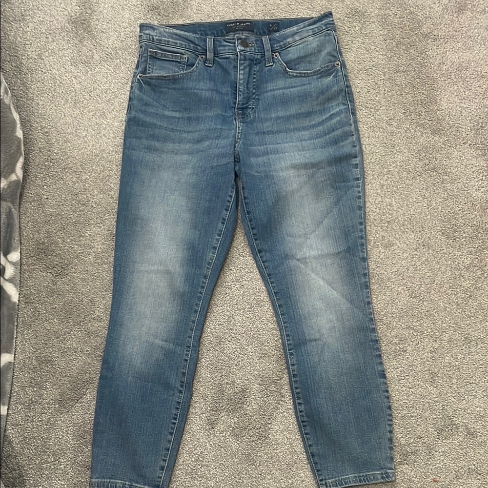 Lucky Brand Blue Ankle Cropped Jeans